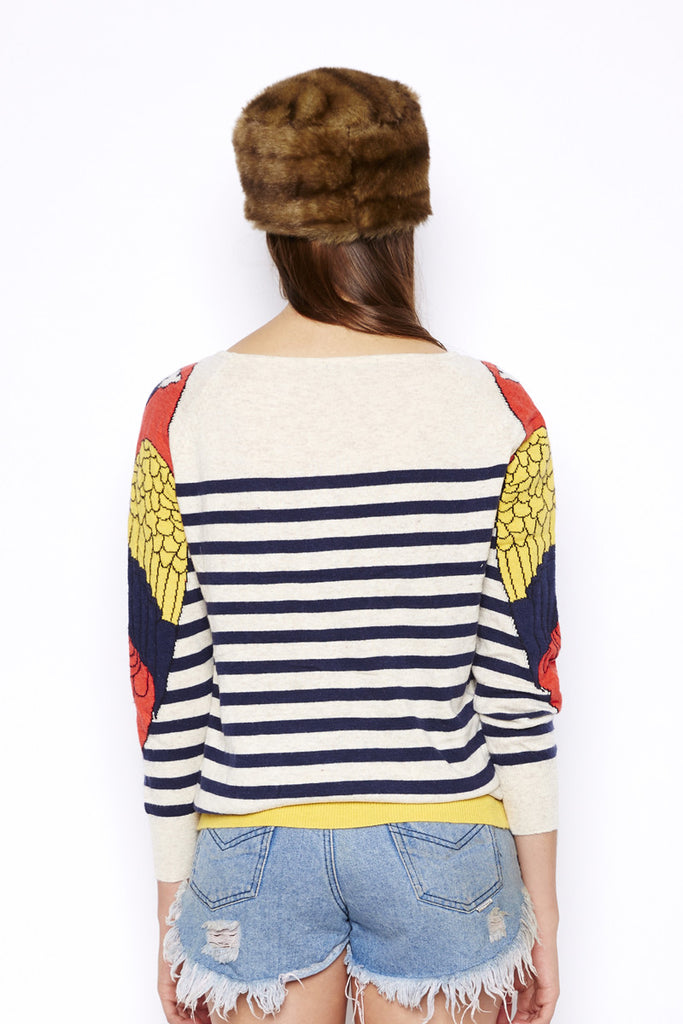 Cream Parrot Sweater