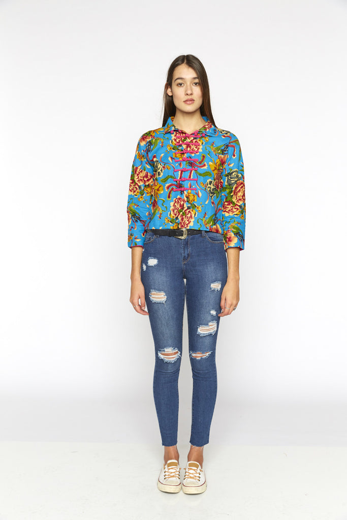 Floral Folk Blazer