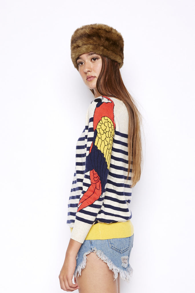 Cream Parrot Sweater