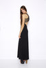 Black backless dress